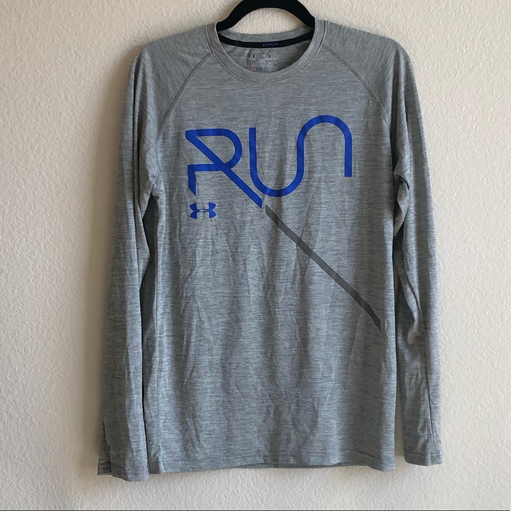 Under Armour Run Long Sleeve Grey Reflective S